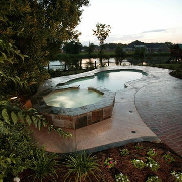 Monroe inground swimming pool spa
