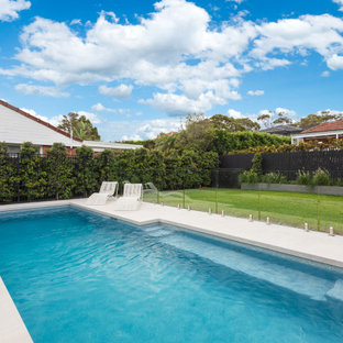 Design ideas for a contemporary rectangular pool in Sydney.