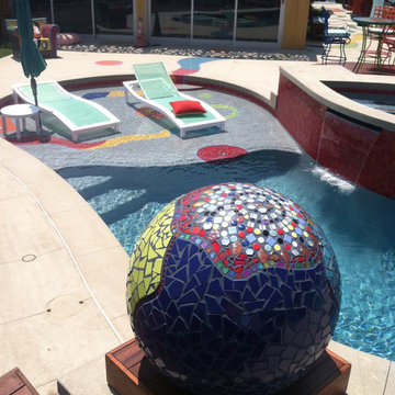 Mosaic Tile Garden Ball