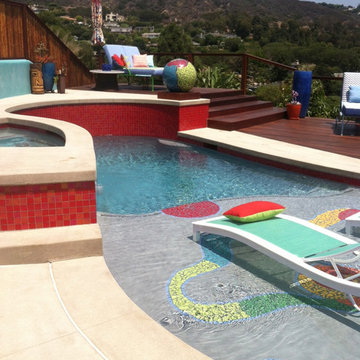 Mosaic Tile Pool, Spa and Garden Ball