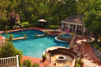 Inspiration for a timeless pool remodel in New York