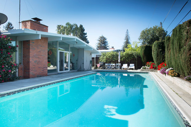 Midcentury Pool by Margot Hartford Photography