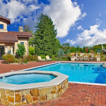 NAPERVILLE, IL SWIMMING POOL AND OCTAGONAL HOT TUB