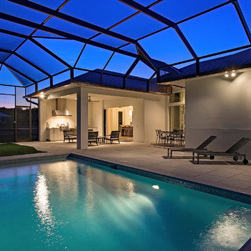 Naples Beach Coastal Retreat Pool Deck