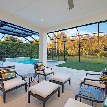 Naples Beach Coastal Retreat Pool Deck