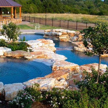 Natural Hill Country Multi Level Pools