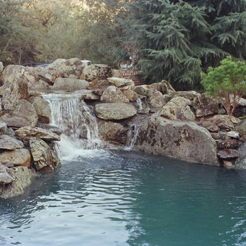 Natural Rock Waterfall and Pool