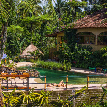 Natural Swimming Pool with Panoramic Views, Eco Lodge, Bali