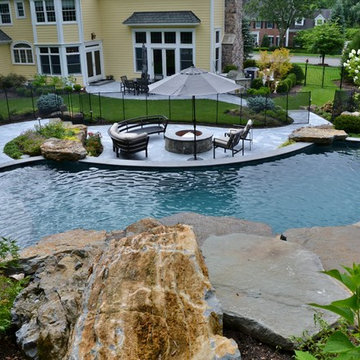 Naturalistic Swimming Pool Backyard