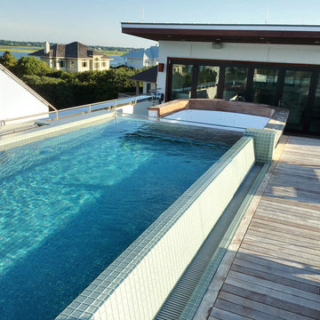 Nautical Themed Rooftop Pool