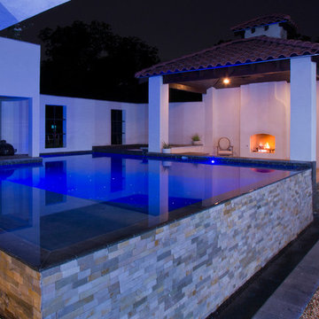 Negative Edge Pool With Star Lights