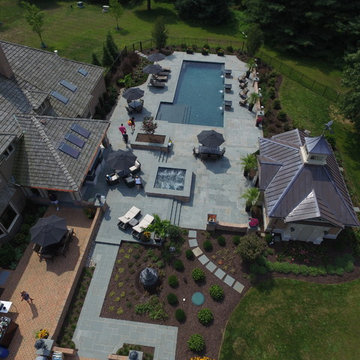 NESPA Award Winning custom pool and spa in Lower Saucon Township