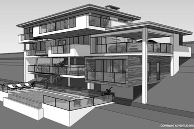 New energy efficient contemporary home - Tiburon California