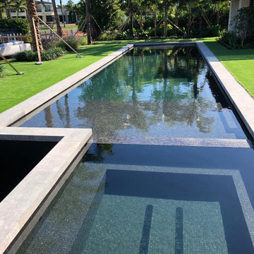 New Graphite Glass Tile Mosaic