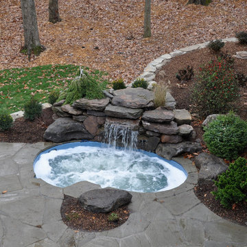New home complete landscape and spa