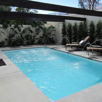 New Palm Springs Pool with Deck Jet Water Features