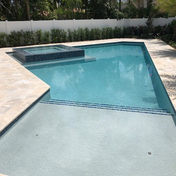 New pool Modern/geometric design