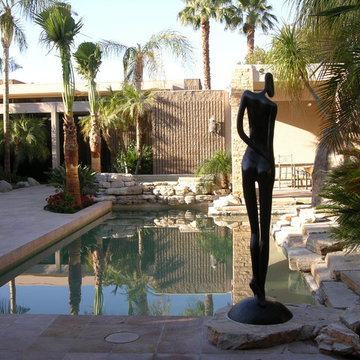 New Spa, remodel existing pool and install new landscape