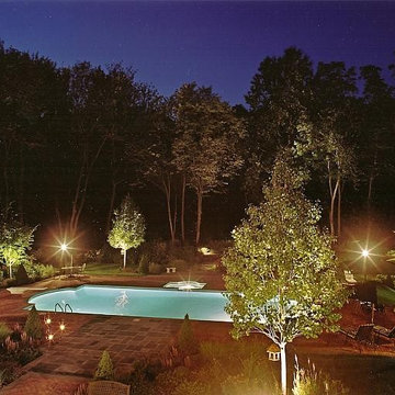 Nightime Pool Area