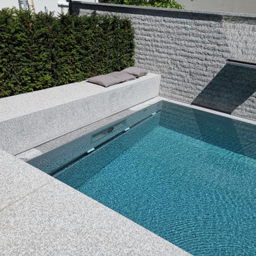 NIVEKO+ Polystone Überlaufbecken 10,00 x 3,60 x 1,50 m in grau