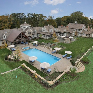 NJ Backyard Swimming Pool Patio