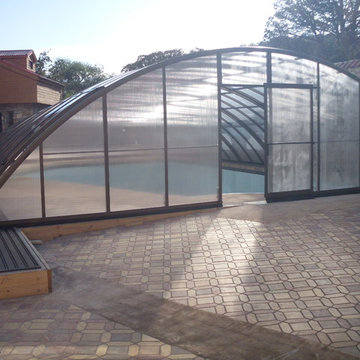 Nogal, NM - Retractable Pool Enclosure - Universe design