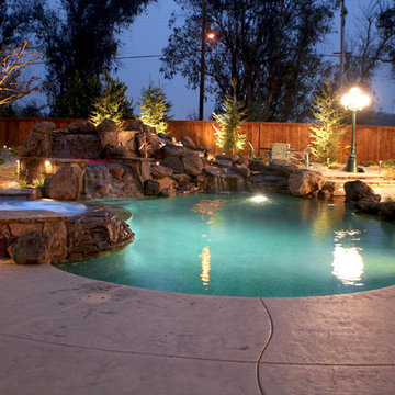 North Cal Summer Nights Pool, Spa, Waterfeature