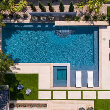 North Dallas Modern Backyard