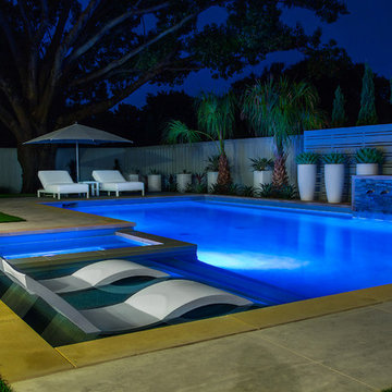 North Dallas Modern Backyard