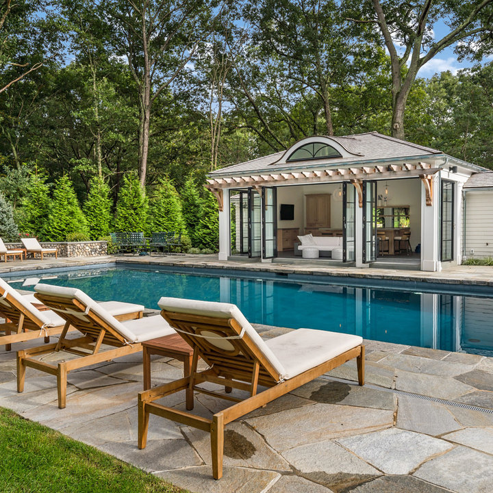 75 Beautiful Swimming Pool With A Pool House Ideas And Designs May   North Stamford Pool House Tr Design Build Firm Img~6631d1e10c38c31c 5981 1 Fdef602 W720 H720 B2 P0 