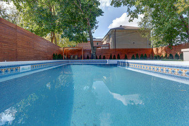 Example of a minimalist pool design in Toronto