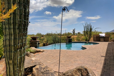 Traditional swimming pool in Phoenix.
