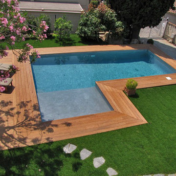 Outdoor bamboo decking