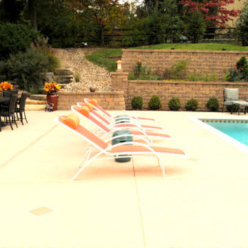 Outdoor Fun In A Beautiful, Slip-Free Pool Deck