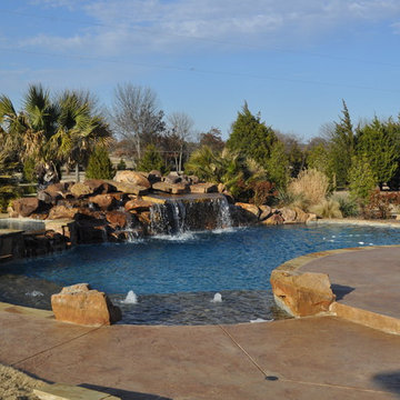 Outdoor kitchens and pools