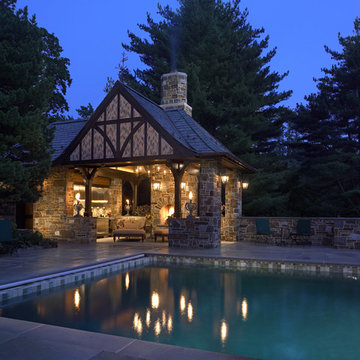 Outdoor Living Room: Pool House Exterior