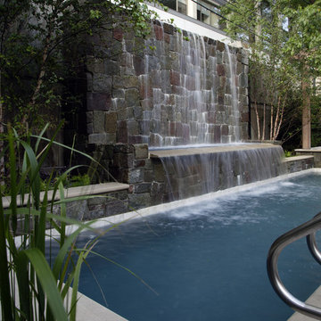 Outdoor Pool Water Feature