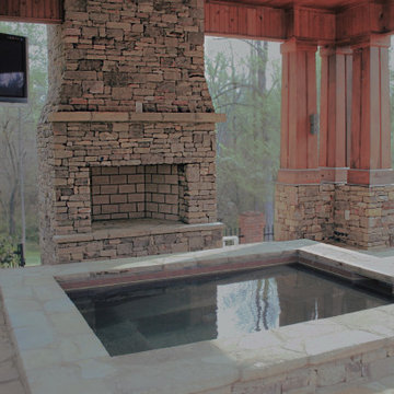 Outdoor Stone Fireplace Kits