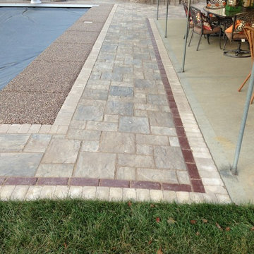 Permeable Pool Area Paver Design Installation