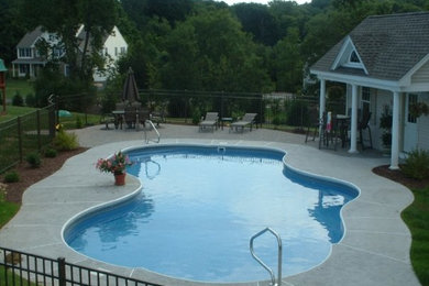 Inspiration for a timeless pool remodel in Bridgeport