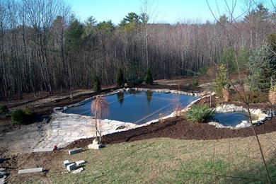 Inspiration for a contemporary pool remodel in Portland Maine