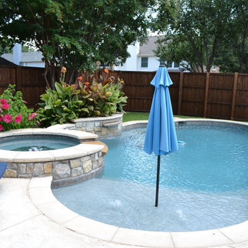 Plano - Pool, Spa, Fire Pit, & Attached Roof