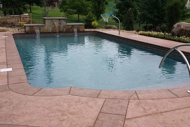 Inspiration for a southwestern pool remodel in Kansas City