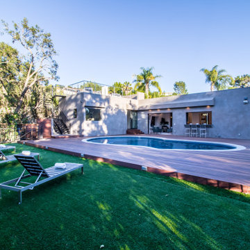 Pool & Deck Area | Urban Oasis Complete Home Remodel | Studio City, CA