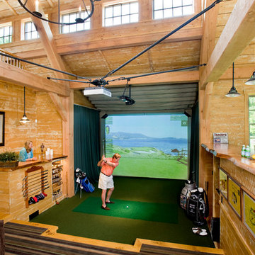 Pool and Guest House with Golf Simulator