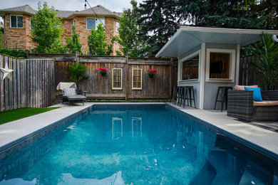 Pool - rustic pool idea in Toronto