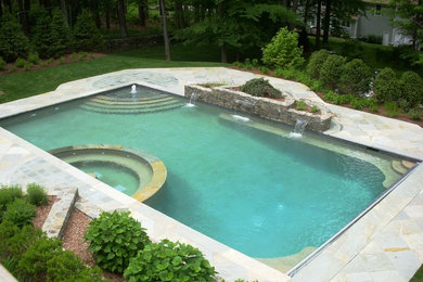 Pool - contemporary pool idea in New York