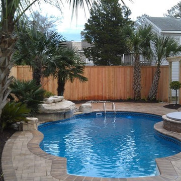 Pool & Patio with Stone Waterfall