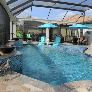 Pool and spa built in Davenport, Florida