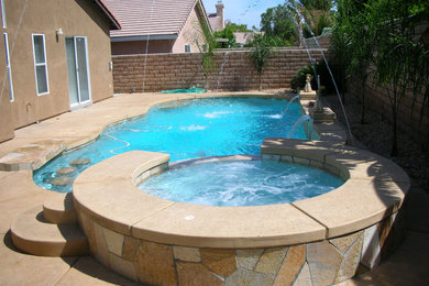 Pool - tropical pool idea in Orange County